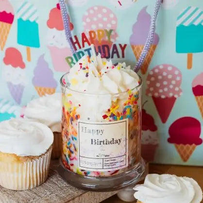 Happy Birthday Dessert Candle